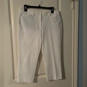 WHBM white crop pants sz 8